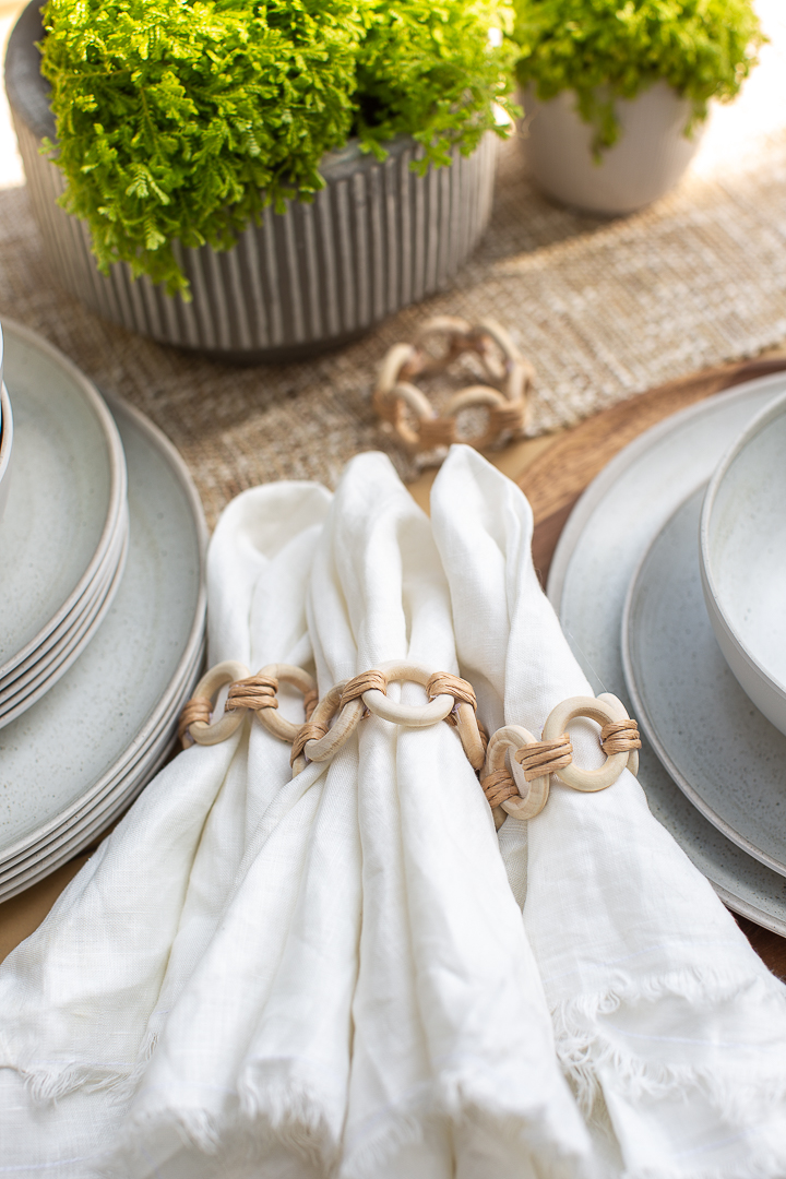 Pottery Barn Inspired Wicker Napkin Rings