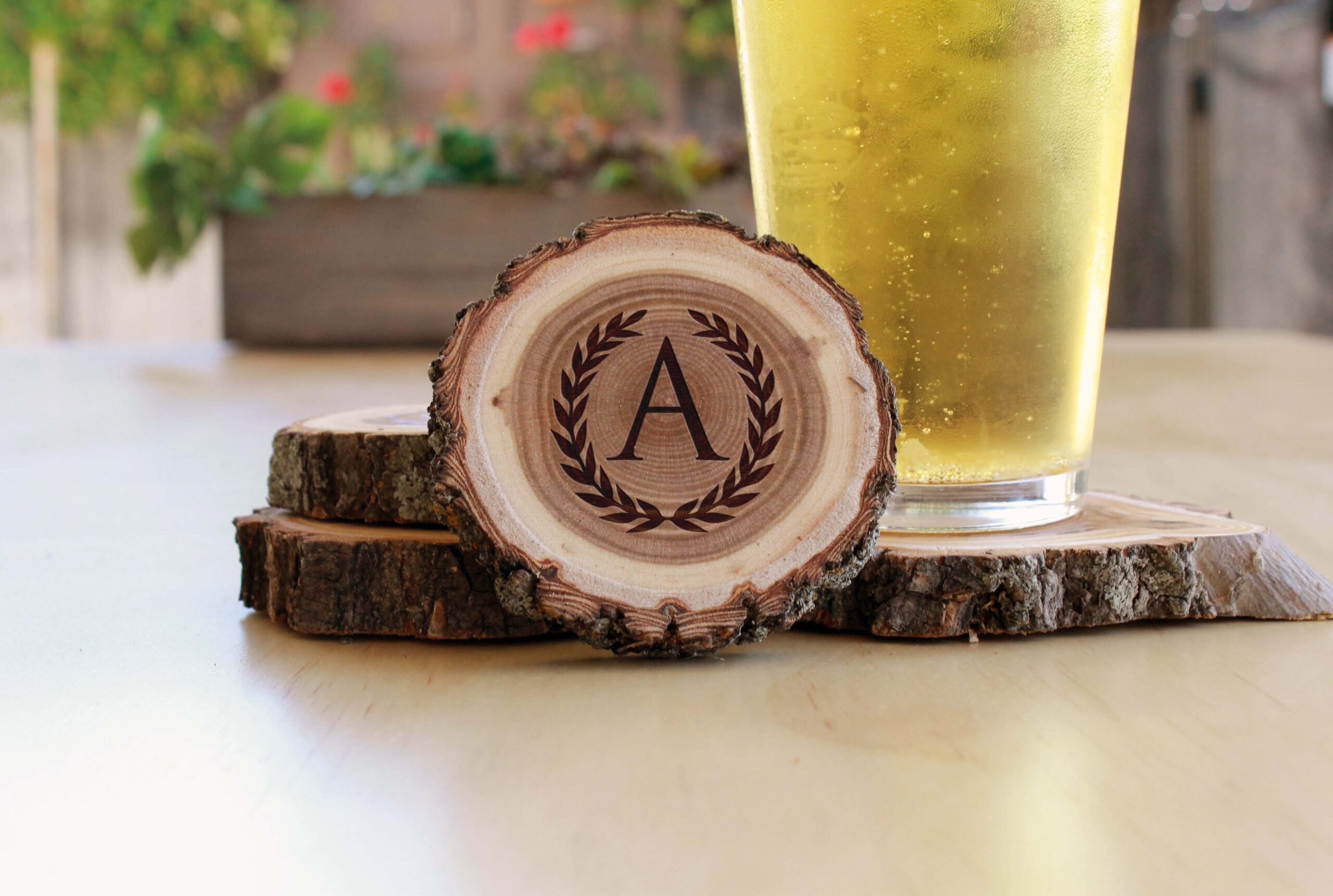 Engraved Wood Coasters to DIY