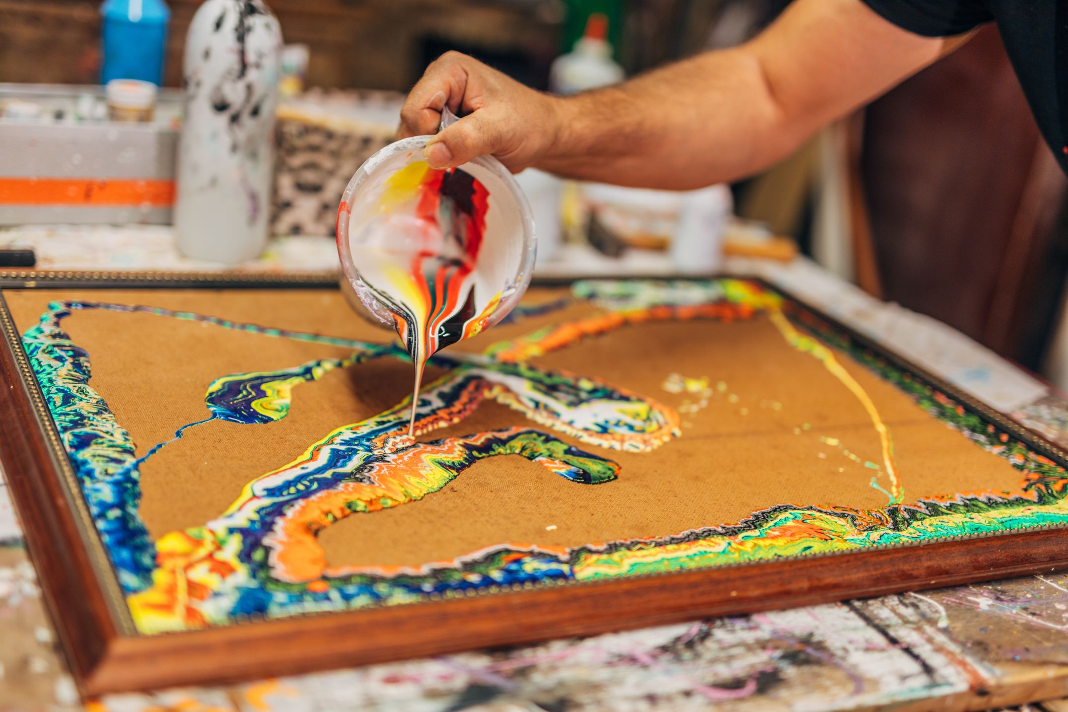 How to Prepare Acrylic Paint for Pouring